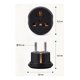 thumbnail image 3 of Adaptador universal a Schuko/Chile 16A negro, 3 of 3