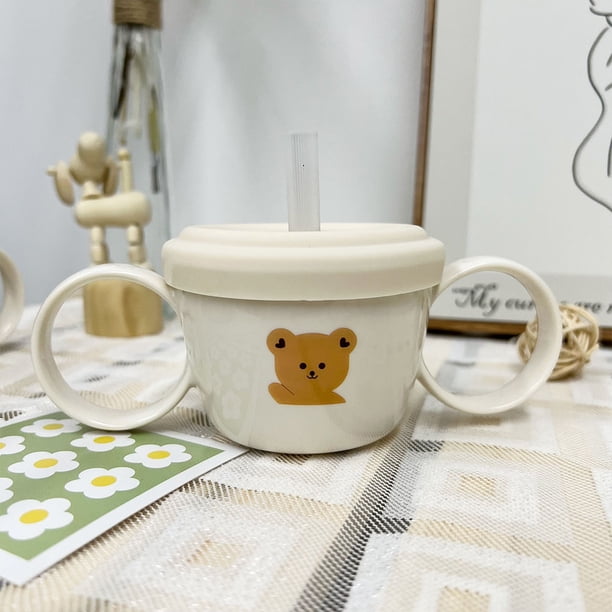 Keep Your Baby's Food Warm and Mess-Free with our Double-Eared Bowl and Cup Set - Perfect for Snacks and Meals!