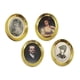 thumbnail image 1 of 4x Marco De Pintura De Retrato De Metal Dorado Pintura Al óleo 1:12 Muebles En Miniatura, 1 of 5