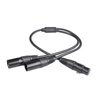 Bothyi - Cable Divisor Xlr De 1 A 2 S Para Micrófono Para Amplificadores Y Mezcladores 100 Cm