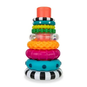 Sassy Stacks Of Circles Stacking Ring Stem Learning Toy, Jue Sassy Sassy