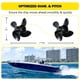 thumbnail image 3 of Hélice de barco YOUNG PROPS 14"x17" de aluminio 4 palas, 3 of 8