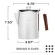 thumbnail image 4 of Cafetera Percolator Bozeman De Acero Inoxidable Para 9 Tazas, 4 of 8