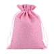 thumbnail image 3 of 50 Piezas Bolsas De Regalo Con Cordón Bolsa Con Cordón Para Comestibles Fiesta Boda Rosa, 3 of 5