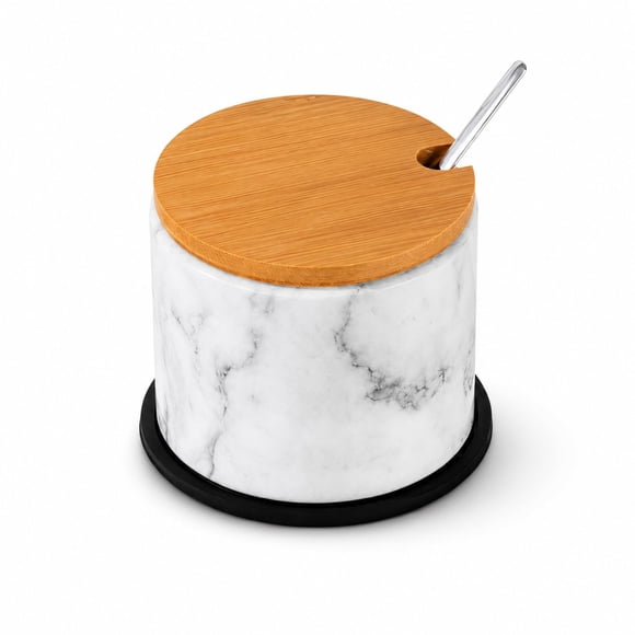 Salero de Mármol NHKRTE 9 cm con Cuchara 310 ml