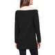 thumbnail image 3 of Abrigo de invierno para mujer con botonadura sencilla, abrigo hasta el muslo, cuello contrastante, chaquetón XS negro, 3 of 6