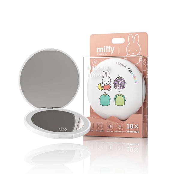 Espejo de Maquillaje LED Plegable MIPOW Miffy 1x/10x para Viajar