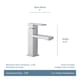 thumbnail image 4 of Grifo para lavabo de baño Moen Revyl negro mate con una sola manija, 4 of 8