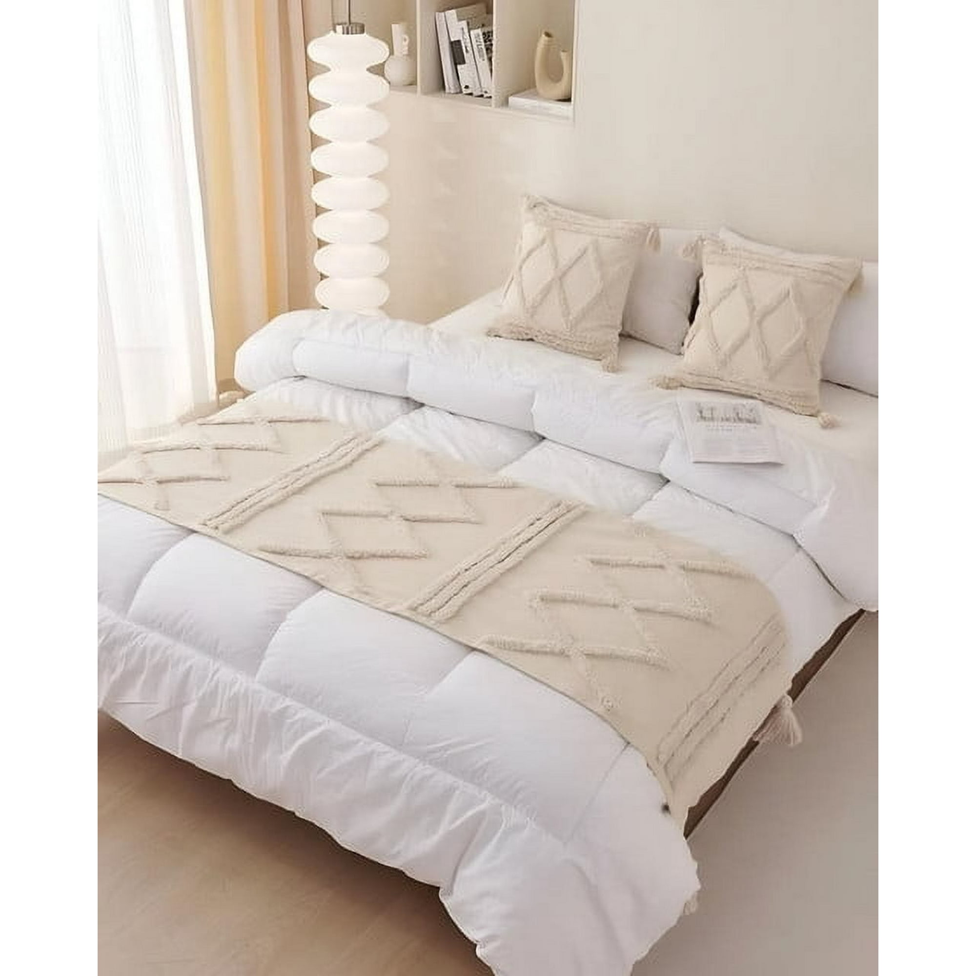 Todo Para El Hogar - Juego De Piecera De Cama Mas 2 Cojin Con Fundas Modelo Boho