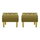 thumbnail image 1 of Set Pouf Wood 1c Felpa 01 Verde Musgo, 1 of 5