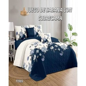 Genérico - Sabana Con Cubrecama 2 Plazas