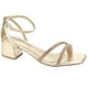 thumbnail image 1 of Sandalia Via Marte Mujer 23-9804 Gold Casual, 1 of 4