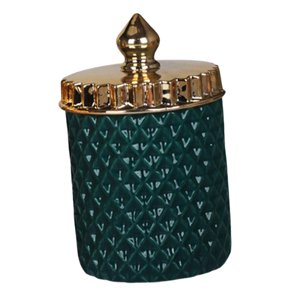 Bothyi - Tarro De Almacenamiento Europeo Adornos Caja De Almacenamiento De Cerámica Para Fiesta Cocina Escritorio Verde