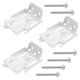 thumbnail image 1 of Soporte de Montaje YXYYXY Pack de 3, Blanco, 7,5 x 5,2 x 2,8 cm, 1 of 7
