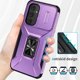 thumbnail image 5 of Funda Armada para Samsung Galaxy A54 5G con Tapa Deslizante y Soporte Magnético Giratorio Morado, 5 of 5