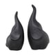 thumbnail image 4 of 2X Figuras De Elefante Escultura De Mesa Linda Para Mantel Decorative Ba?o Negro, 4 of 5