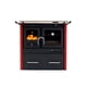 thumbnail image 1 of Cocina a Leña combustión lenta KM80 Rojo, 1 of 3