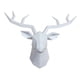 thumbnail image 4 of Cabeza de Ciervo Decoración Colgante Estatua Artística Escultura de Animal Adorno Geométrico Fabricado en Resina Duradera Adecuado para Dormitorio Sal Blanco, 4 of 5