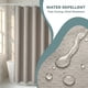 thumbnail image 4 of Conjuntos de Cortina de Ducha Geométrica REGALWOVEN con 12 Ganchos, Cortina de Ducha Texturizada Moderna e Impermeable para Decoración de Baño Gris 71"W x 71"L, 4 of 7