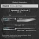 thumbnail image 3 of Cuchillo de chef Atumuryou JPCK, 8 pulgadas, forjado a mano, 67 capas, damasco, 3 of 8