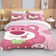 thumbnail image 1 of Bear Lotso Toy Story Printed Bedding Set Cartoon Microfiber Bed Set Pillowcase Adult Bed Cover Bedroom Bed Set Duvet, 1 of 5