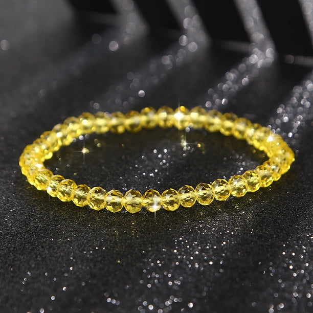 1pc Stylish and Elegant Faceted Crystal Bracelet for Women - Adds a Touch of Sparkle to Any Outfit