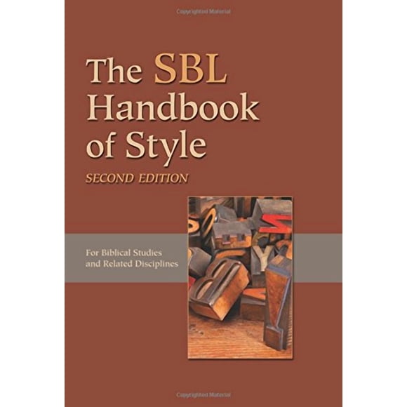 Manual de Estilo de la Sociedad de Literatura Bíblica, Segunda Edición