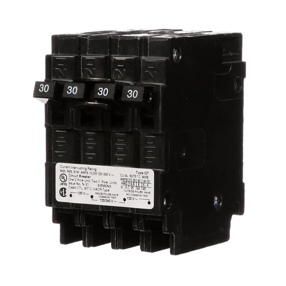 Disyuntor Siemens 30A Doble/Polo simple