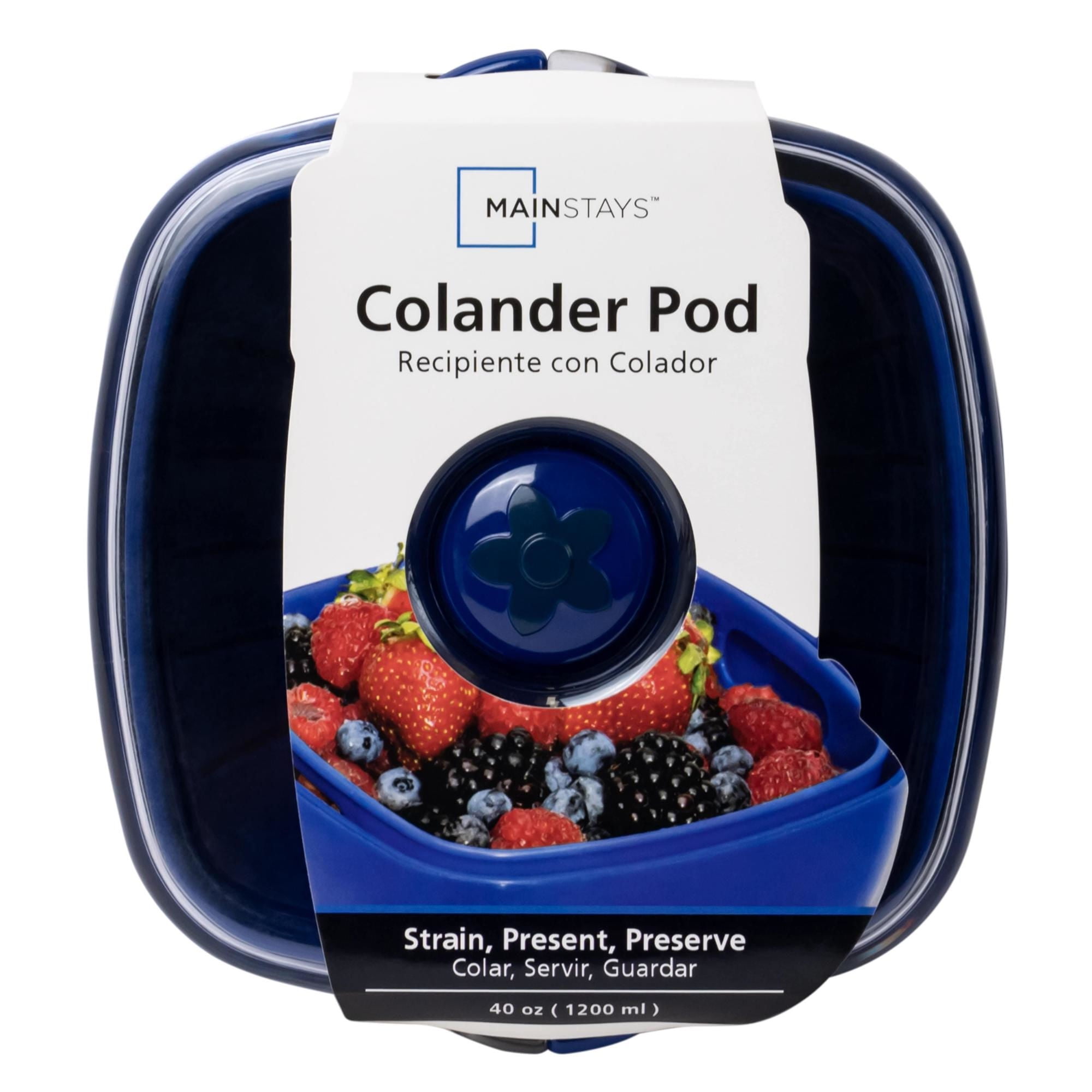 Mainstays - Contenedor 1200 Ml Con Colador Azul