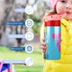 thumbnail image 5 of Pinky Dinky DooBotella de Agua con Tapa Pop Top de Un Toque, Acero Inoxidable, a Prueba de Fugas, para Deportes, Botella Infantil rosa 12 oz, 5 of 6