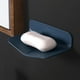 thumbnail image 1 of 1pc Wall-mounted V-shaped Soap Dish, Punch Free Soap Holder, Soap Rack For Bathroom & Kitchen, 3.19"x2.17", 1 of 3
