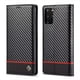 thumbnail image 1 of Premium Leather Wallet Case with Carbon Fiber Pattern for Samsung Galaxy S23 Ultra S22 S21 FE Ultra S20 FE S10 Plus A54 A53 A52 A52s A51, 1 of 3