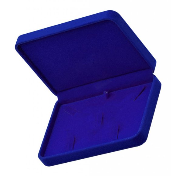 Velvet Jewelry Set Cajas Bandeja Viaje Collar De Almacenamiento Mostrar Caja Azul