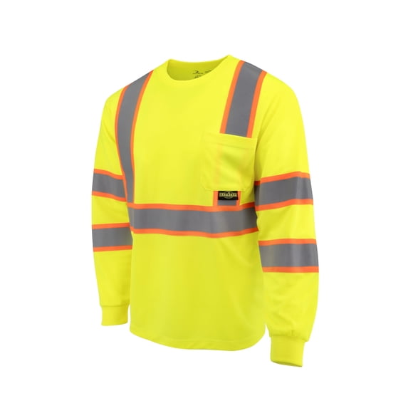 Camisa de seguridad Radians unisex para adultos Vis de alta visibilidad, color verde, talla XL
