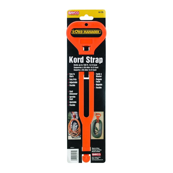 Correa para herramientas BAYCO Kord de plástico naranja, 36 cm, de transporte corto