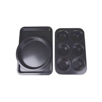 Set Repostería 3 Pzs Negro Magnolia Roichen