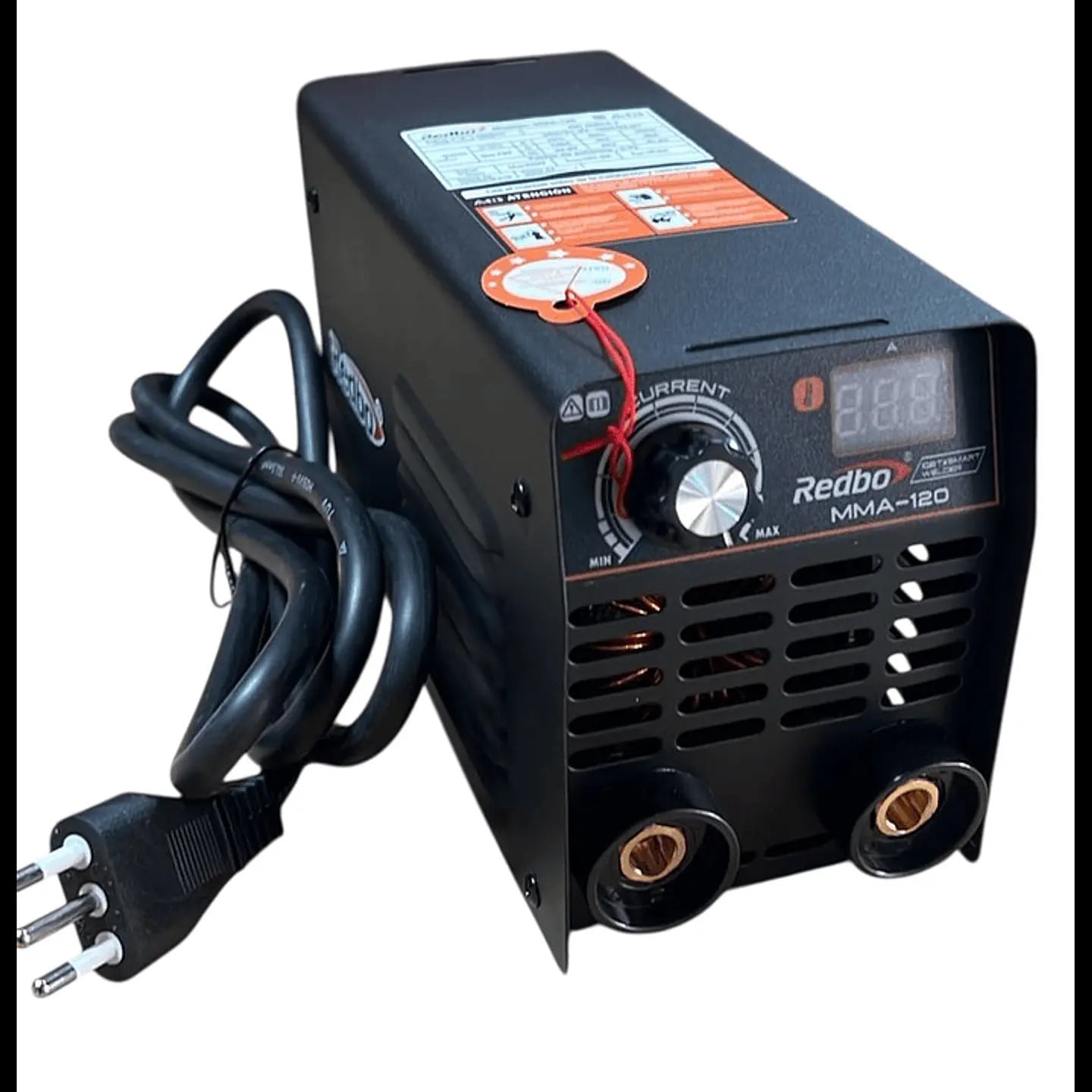 Soldadora Inverter Portátil Redbo Mma-120 Negra (120a, Arco Manual Igbt, Anti-stick Y Hot Start)