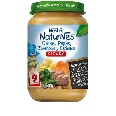 Picado Carne Papas Zanahoria Y Espinaca 215 G Nestlé Naturnes