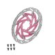 thumbnail image 4 of Rotor De Freno De Disco Para Bicicleta De 160 Mm, Piezas De Frenado Para Ciclismo De Carretera, Para Exteriores, Color Rosa, 4 of 5