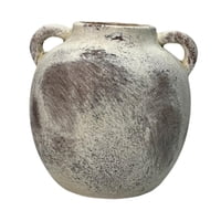 Magideal - Jarrón De Cerámica Rústica Jarrón Decorativo Decoración Florero De Cerámica De Flores Para Plantas De Interior De Escritorio Inauguramiento Marrón