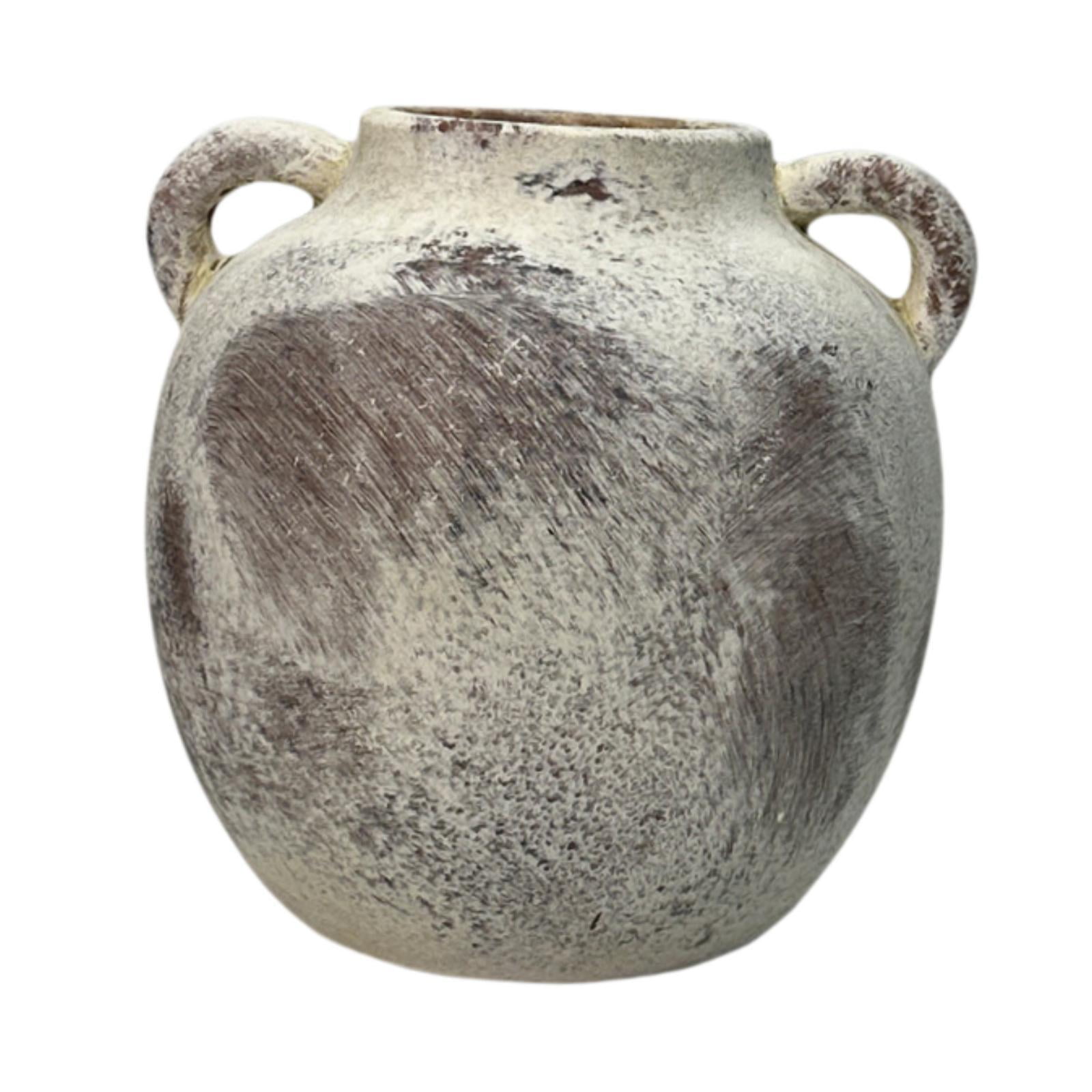 Magideal - Jarrón De Cerámica Rústica Jarrón Decorativo Decoración Florero De Cerámica De Flores Para Plantas De Interior De Escritorio Inauguramiento Marrón