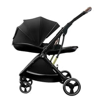 Coche De Paseo Modo Apego Y Panorámico Negro Lubabycas