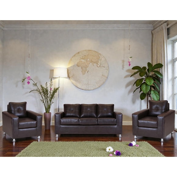 Living Asiria 311 - Cuero Sintetico Pu Café