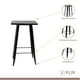 thumbnail image 3 of Mesa Tolix de Bar 105 cm de Alto 60x60cm - Negra, 3 of 3