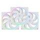 thumbnail image 1 of Ventilador CPU Thermalright TL-S12W X3 120 mm 1500 RPM, paquete de 3 unidades, blanco, 1 of 6