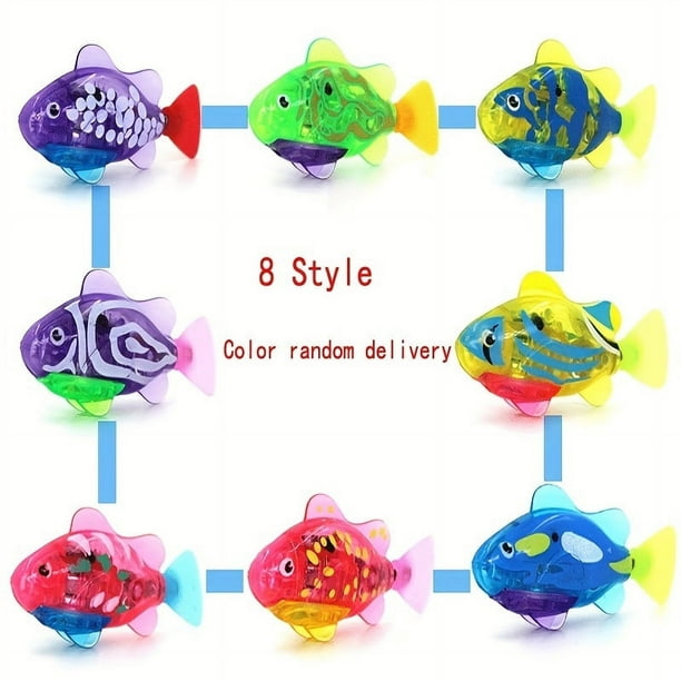 2pcs Swimming Robot Fish Cat Toy, Interactive Robot Swimming Fish Toys For Cat, Interactive Swimming Fish Cat Toys Best Water Cat Toy For Indoor Cats