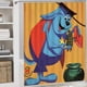 thumbnail image 5 of Perro ayudante-theme 4-Piece Shower Curtain Set with Rugs, Waterproof Bathroom Decor Set Includes Bath Mat, U-Shaped Rug, Toilet Lid Cover and Curtain with Hooks, 5 of 6