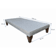 thumbnail image 3 of Base de Cama 1 Plaza Europea Lino Gris Ribet, 3 of 5