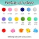 thumbnail image 3 of Pom Poms Phinus, 900 unidades, decoraciones multicolores para manualidades, 3 of 7