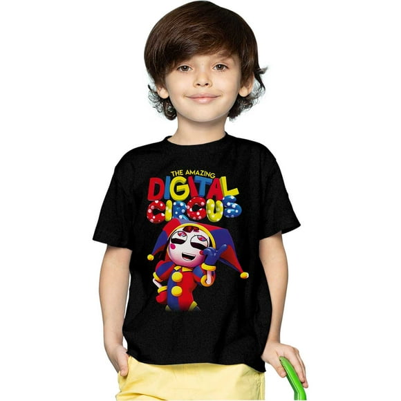 Polera Estampada Niño Digital Circus Ponmi